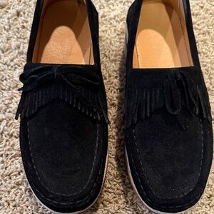 Black Suede Women’s Loafers